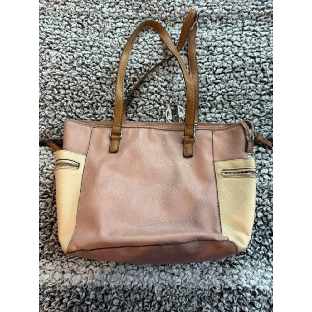 Women's Bueno of California Tri Tone Tote/Shoulder Bag